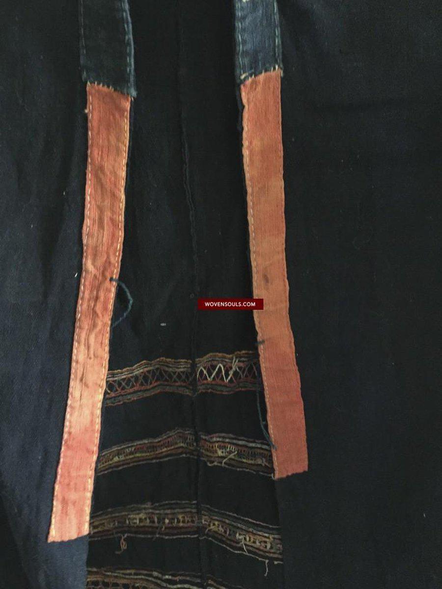 875 SOLD Vintage Akha Tunic Jacket with Superb Embroidery-WOVENSOULS-Antique-Vintage-Textiles-Art-Decor
