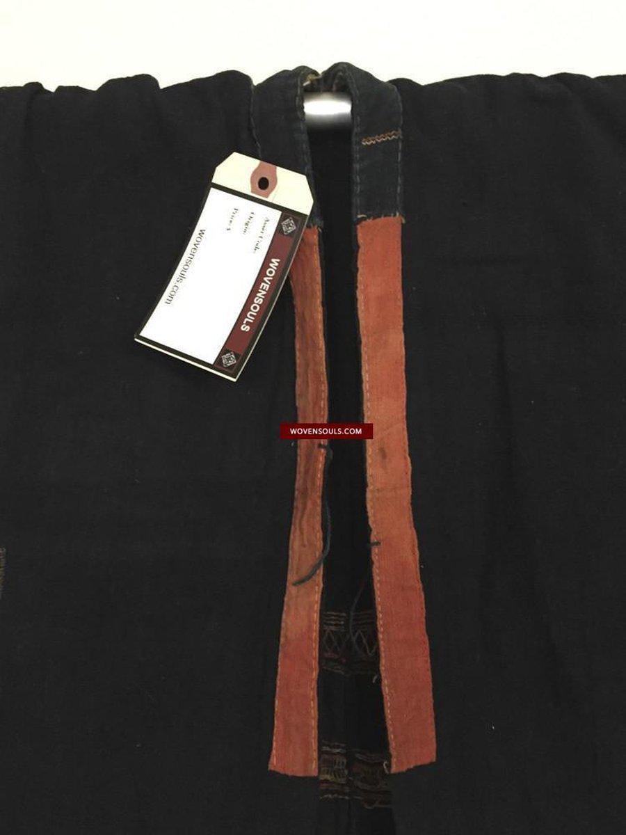 875 SOLD Vintage Akha Tunic Jacket with Superb Embroidery-WOVENSOULS-Antique-Vintage-Textiles-Art-Decor