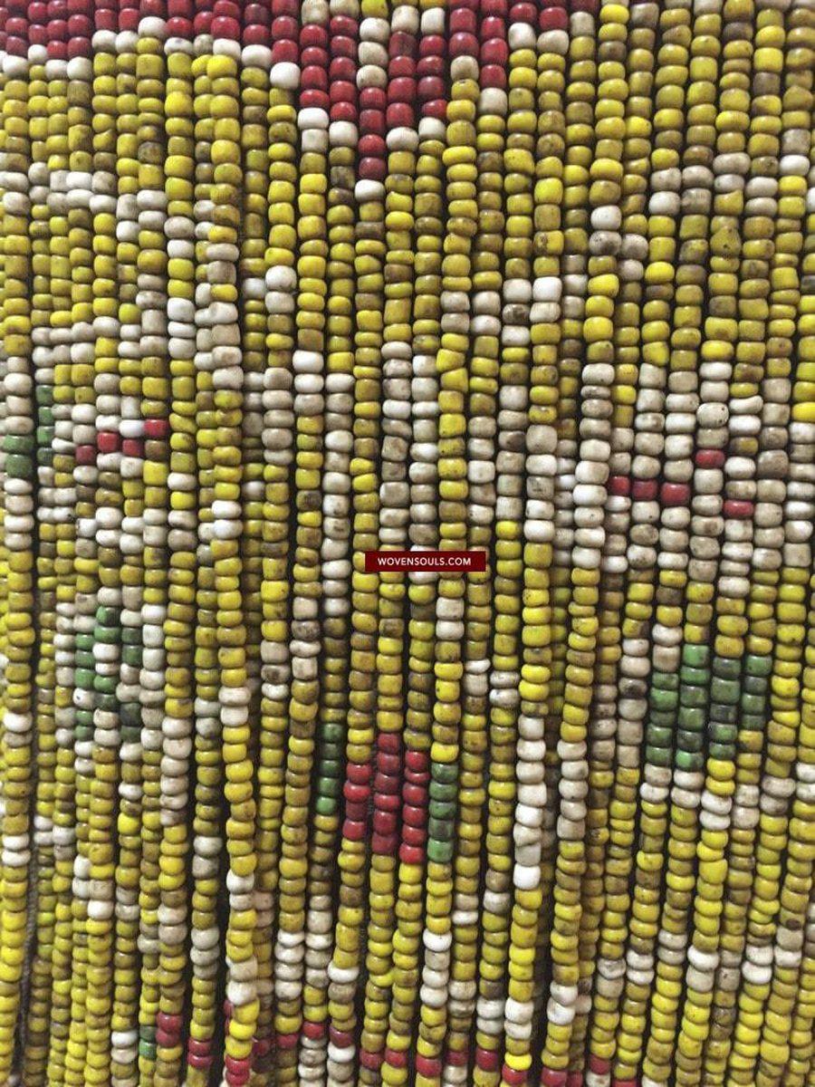 896 Antique Dayak Basket Baby Carrier with Beads-WOVENSOULS-Antique-Vintage-Textiles-Art-Decor