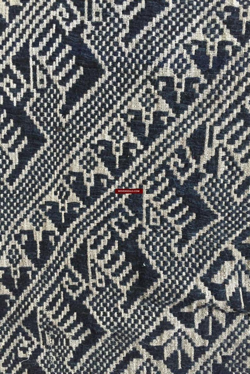899 Vintage Tai Sam Neua Laotiano Tessitura in cotone filato a mano-WOVENSOULS-Arredamento artistico-tessile-vintage-antico