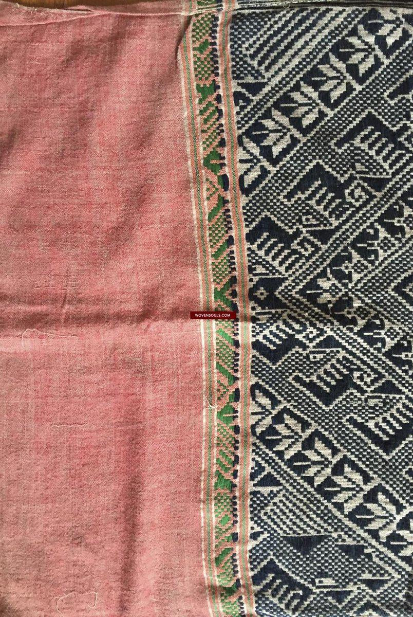 899 Vintage Tai Sam Neua Laotiano Tessitura in cotone filato a mano-WOVENSOULS-Arredamento artistico-tessile-vintage-antico