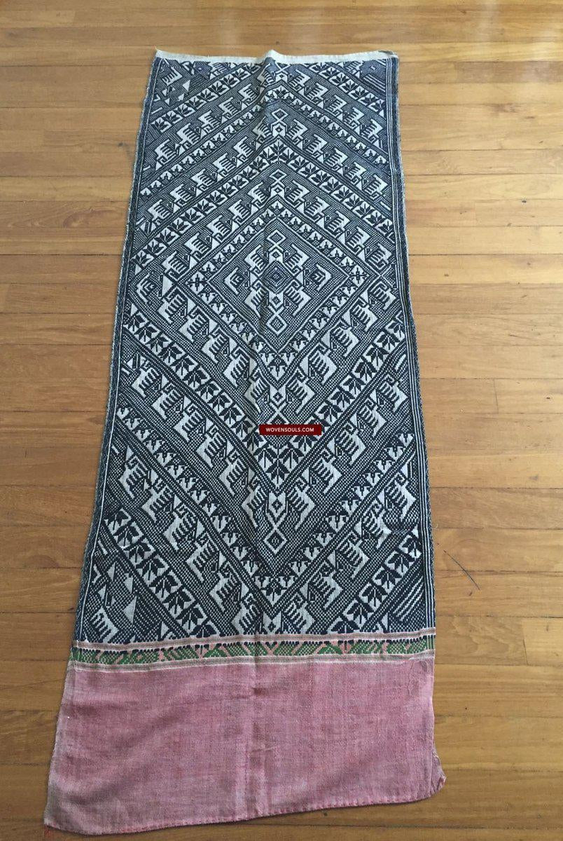 899 Vintage Tai Sam Neua Laotiano Tessitura in cotone filato a mano-WOVENSOULS-Arredamento artistico-tessile-vintage-antico