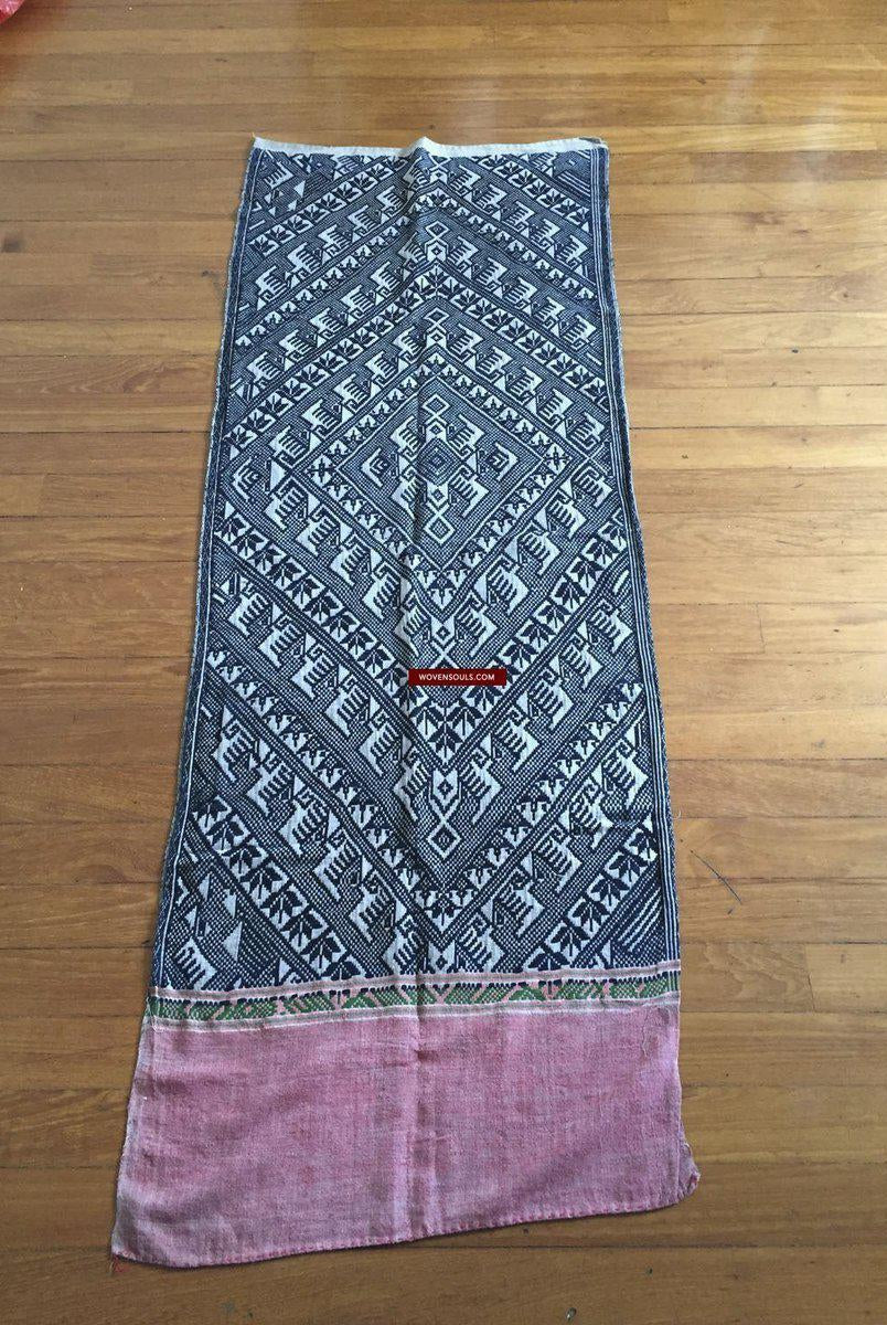 899 Vintage Tai Sam Neua Laotiano Tessitura in cotone filato a mano-WOVENSOULS-Arredamento artistico-tessile-vintage-antico