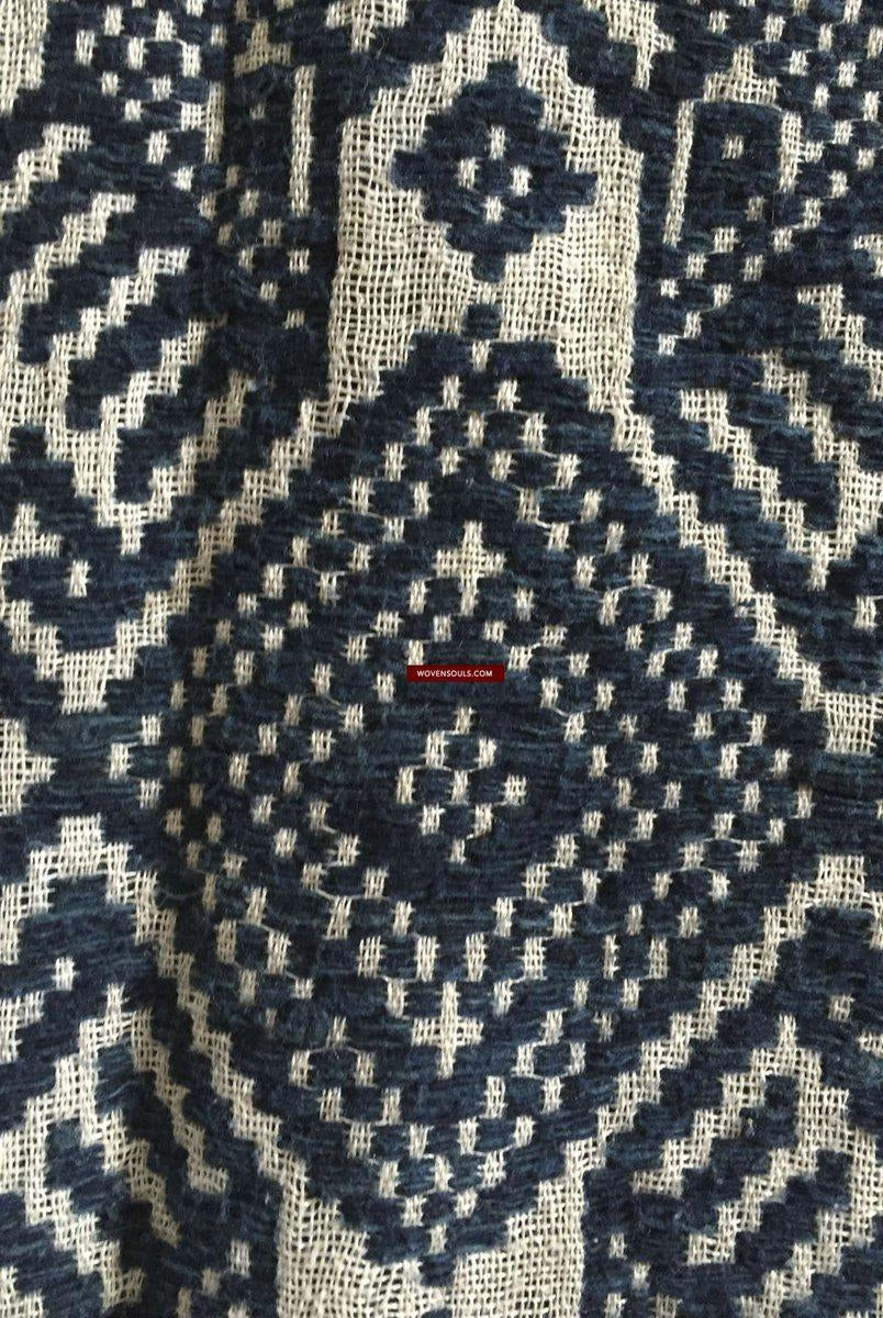 899 Vintage Tai Sam Neua Laotiano Tessitura in cotone filato a mano-WOVENSOULS-Arredamento artistico-tessile-vintage-antico