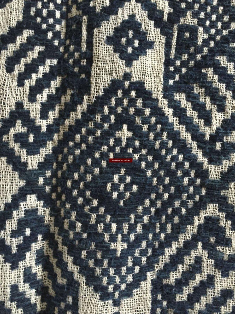 899 Vintage Tai Sam Neua Laotian Weaving in hand spun cotton-WOVENSOULS-Antique-Vintage-Textiles-Art-Decor