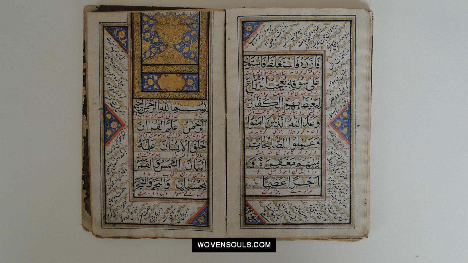 9004 SOLD Antique Prayer Book-WOVENSOULS Antique Textiles & Art Gallery