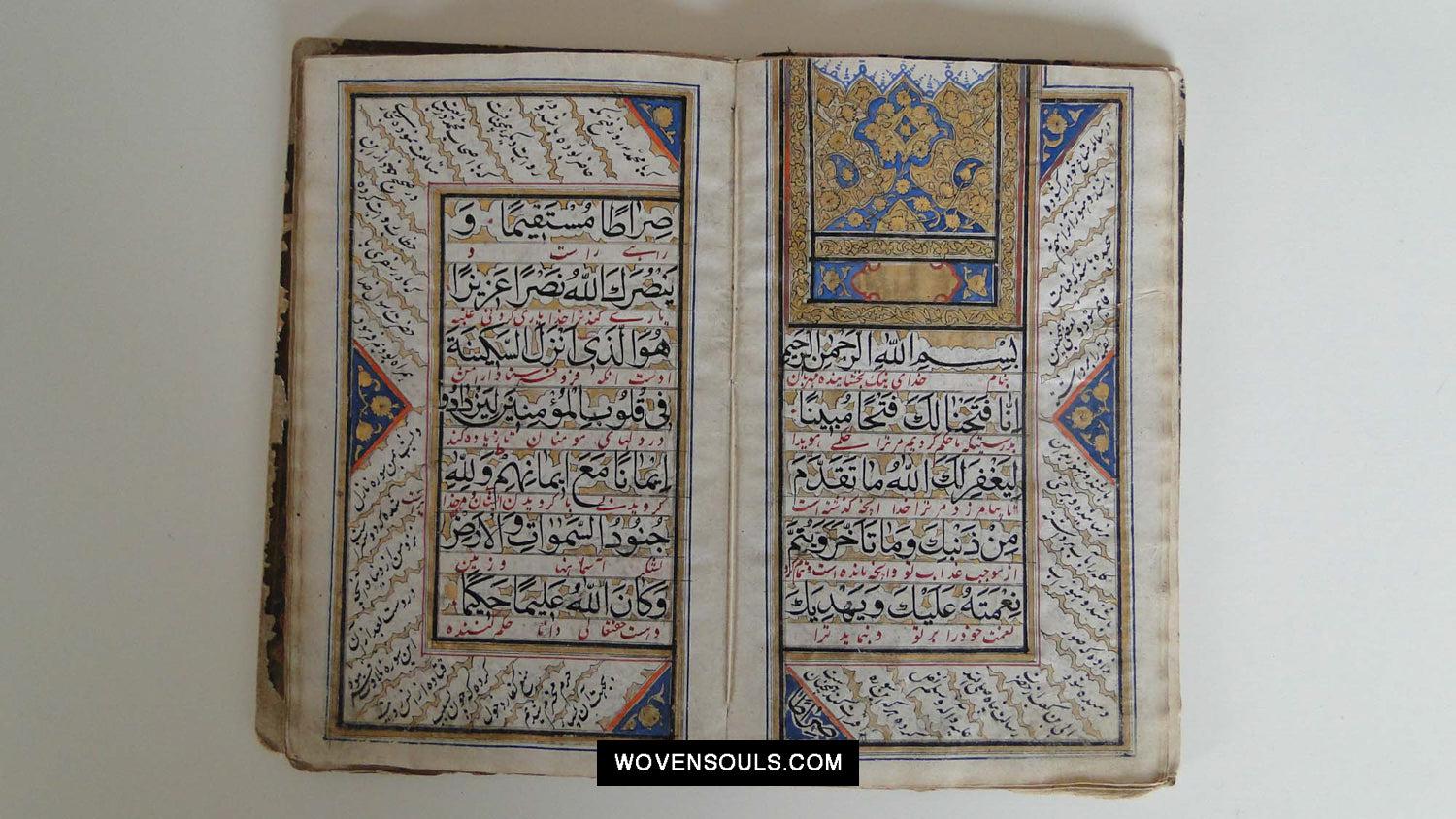 9004 SOLD Antique Prayer Book-WOVENSOULS Antique Textiles & Art Gallery