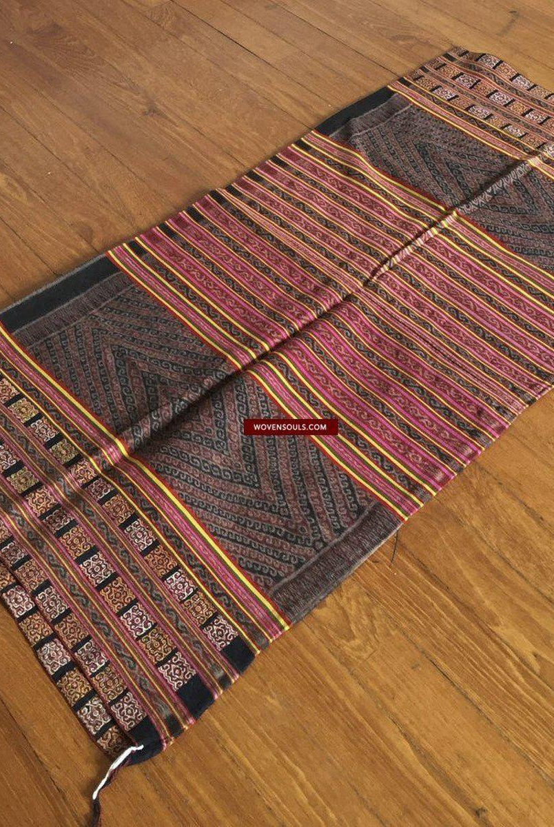 902 Alte Ikat-Sarong-Weberei mit zusätzlichem Schuss aus Biboki Timor-WOVENSOULS-Antike-Vintage-Textilien-Kunst-Dekor