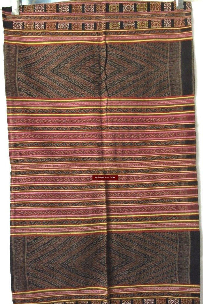 902 Alte Ikat-Sarong-Weberei mit zusätzlichem Schuss aus Biboki Timor-WOVENSOULS-Antike-Vintage-Textilien-Kunst-Dekor