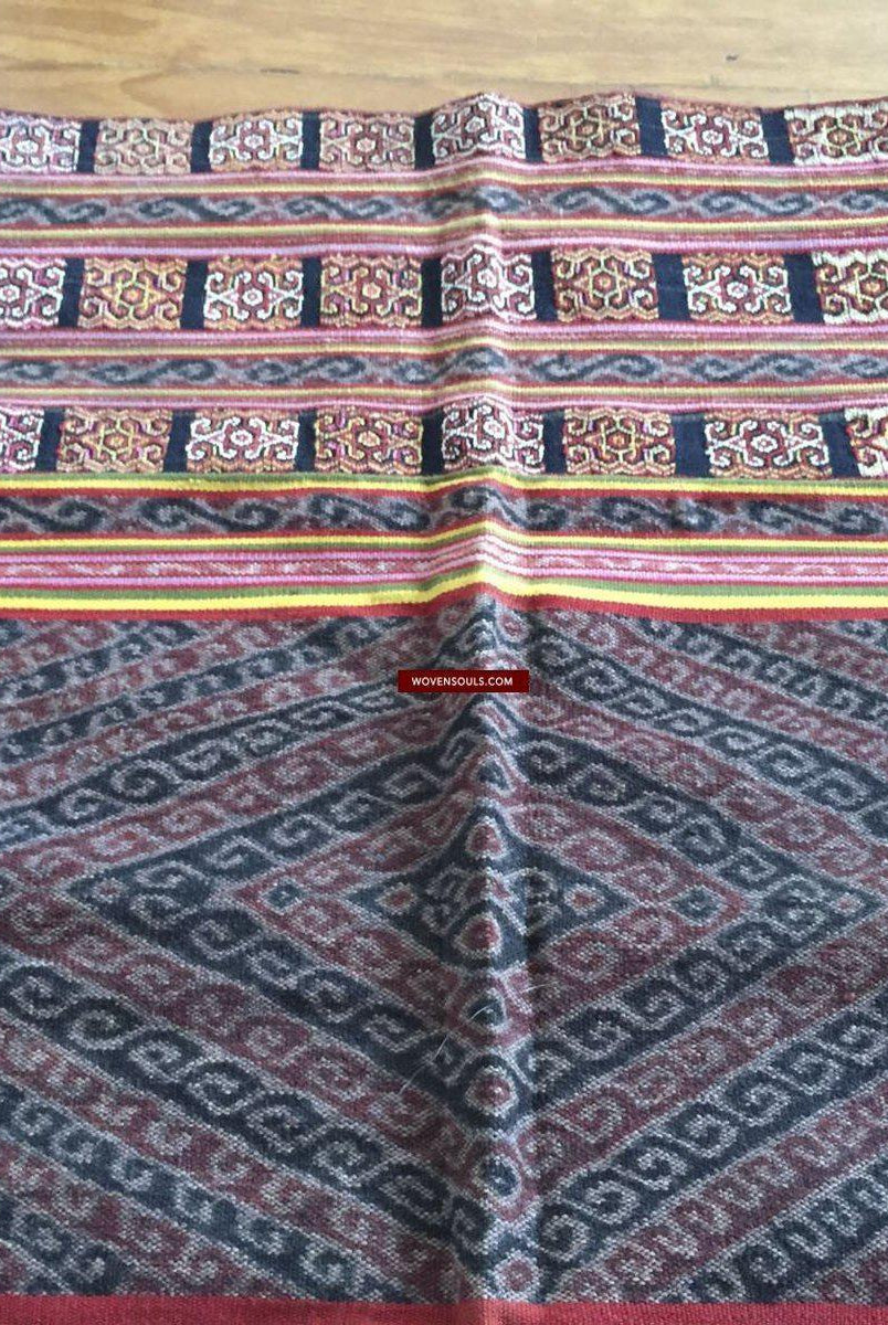 902 Alte Ikat-Sarong-Weberei mit zusätzlichem Schuss aus Biboki Timor-WOVENSOULS-Antike-Vintage-Textilien-Kunst-Dekor