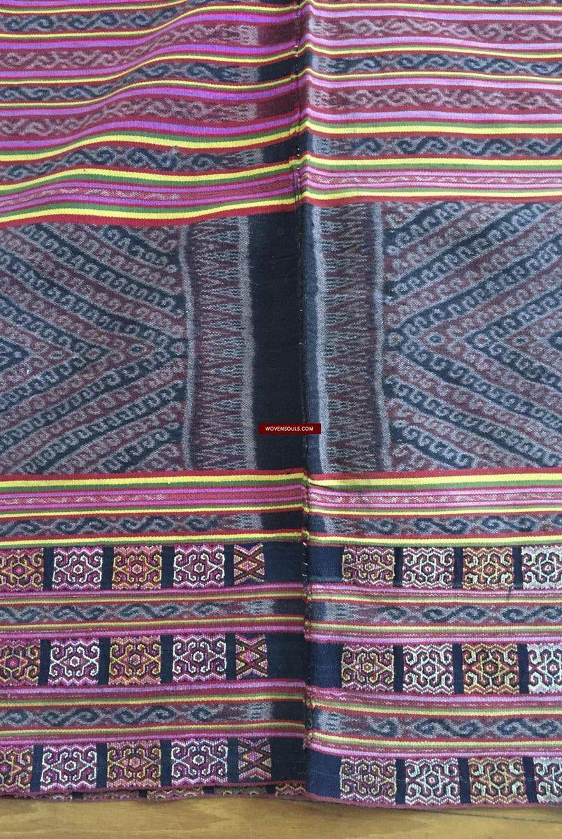 902 Alte Ikat-Sarong-Weberei mit zusätzlichem Schuss aus Biboki Timor-WOVENSOULS-Antike-Vintage-Textilien-Kunst-Dekor