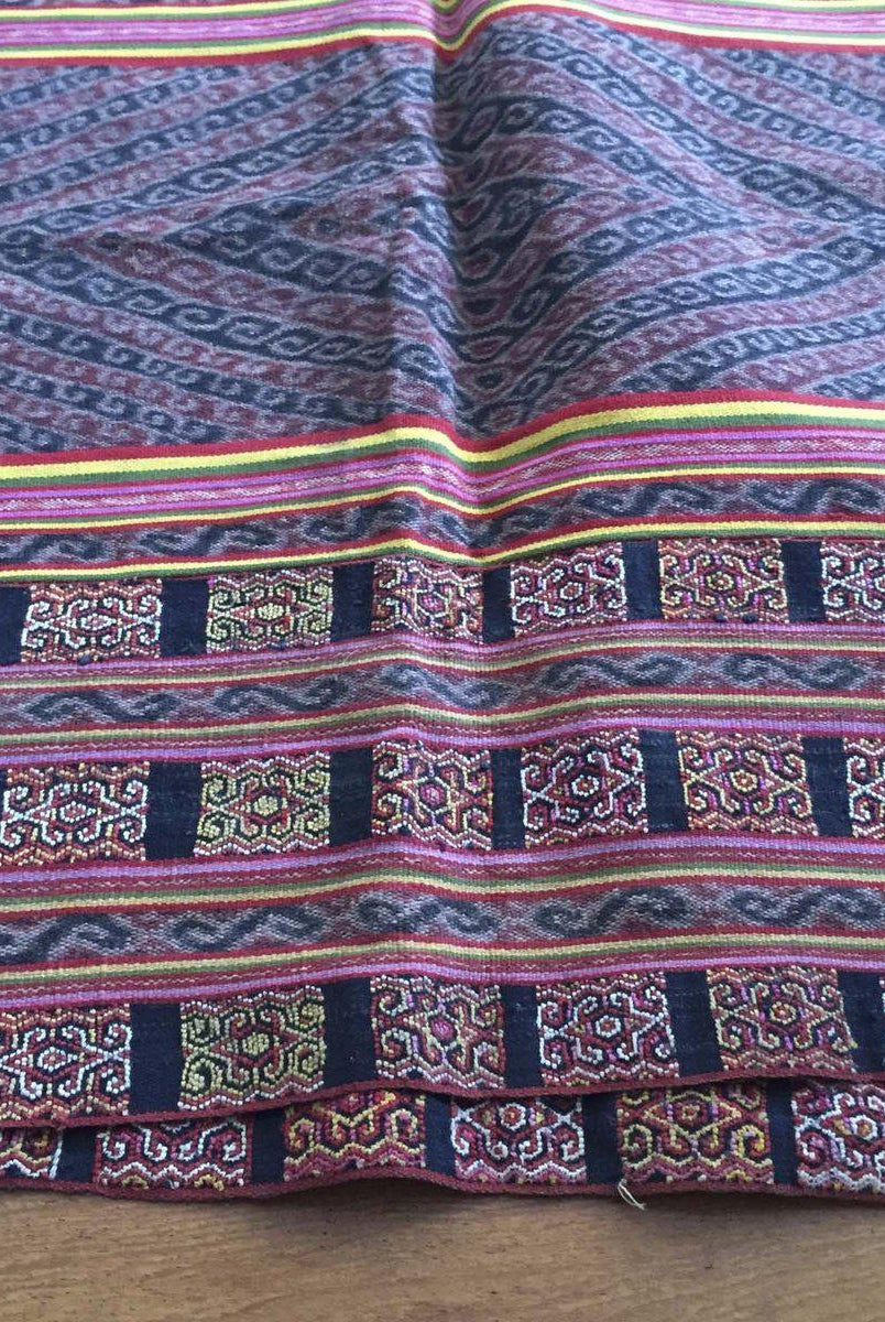 902 Alte Ikat-Sarong-Weberei mit zusätzlichem Schuss aus Biboki Timor-WOVENSOULS-Antike-Vintage-Textilien-Kunst-Dekor