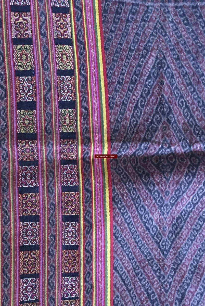 902 Alte Ikat-Sarong-Weberei mit zusätzlichem Schuss aus Biboki Timor-WOVENSOULS-Antike-Vintage-Textilien-Kunst-Dekor