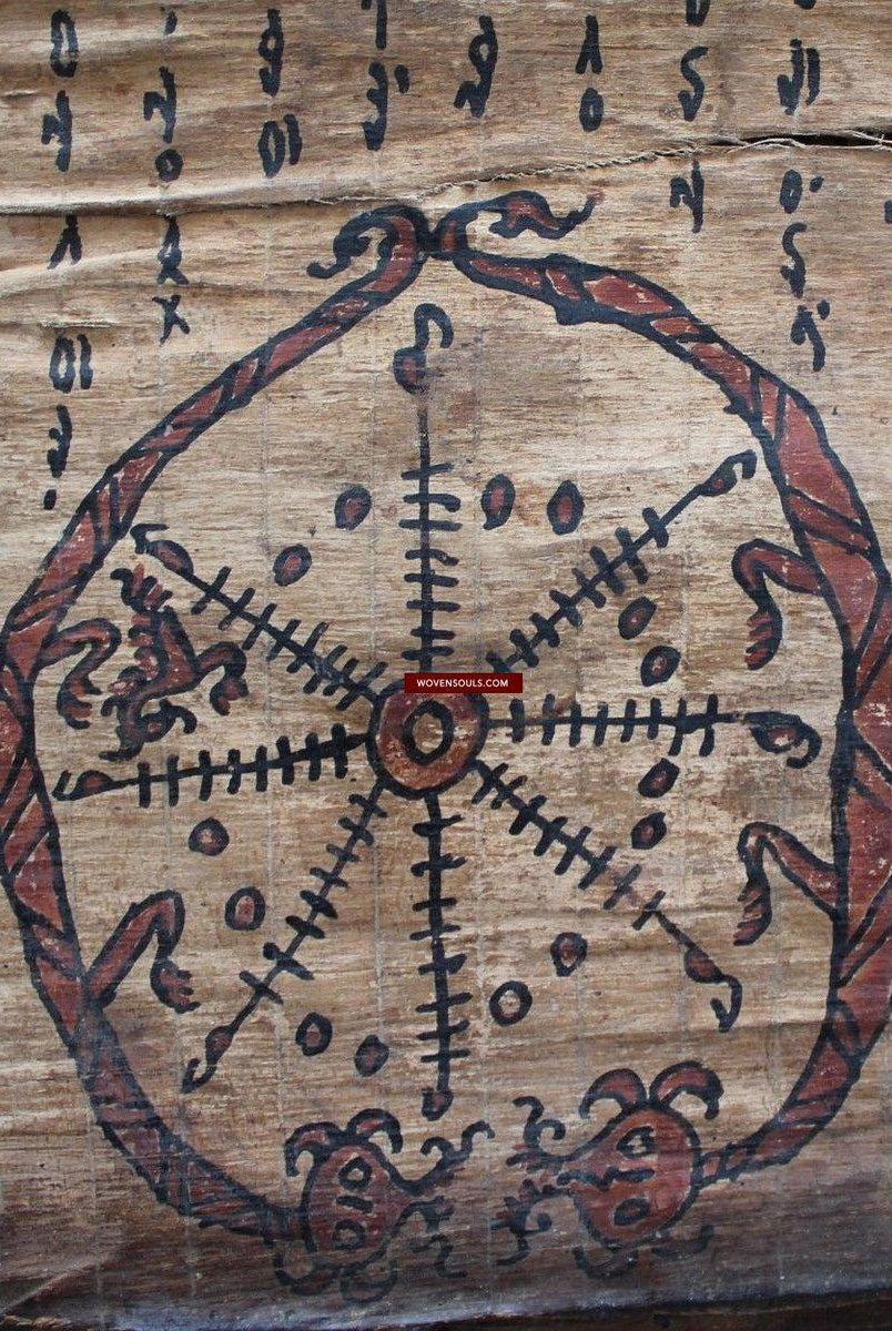 907 Antique Large Batak Shaman Guru Pustaha Manuscript 2-WOVENSOULS-Antique-Vintage-Textiles-Art-Decor