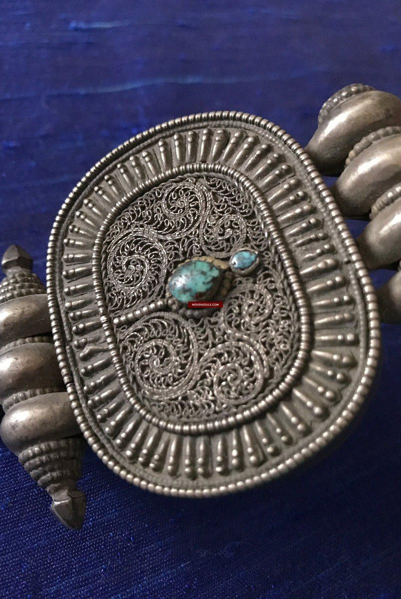 908A Antique Tibetan Ghau - Provenance Heinrich Harrer-WOVENSOULS-Antique-Vintage-Textiles-Art-Decor