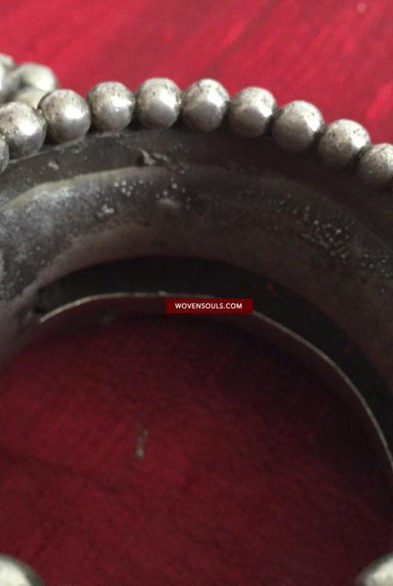 920 cavigliere Toda pesanti gioielli indiani in argento-WOVENSOULS-Arredamento artistico-tessile-vintage-antico