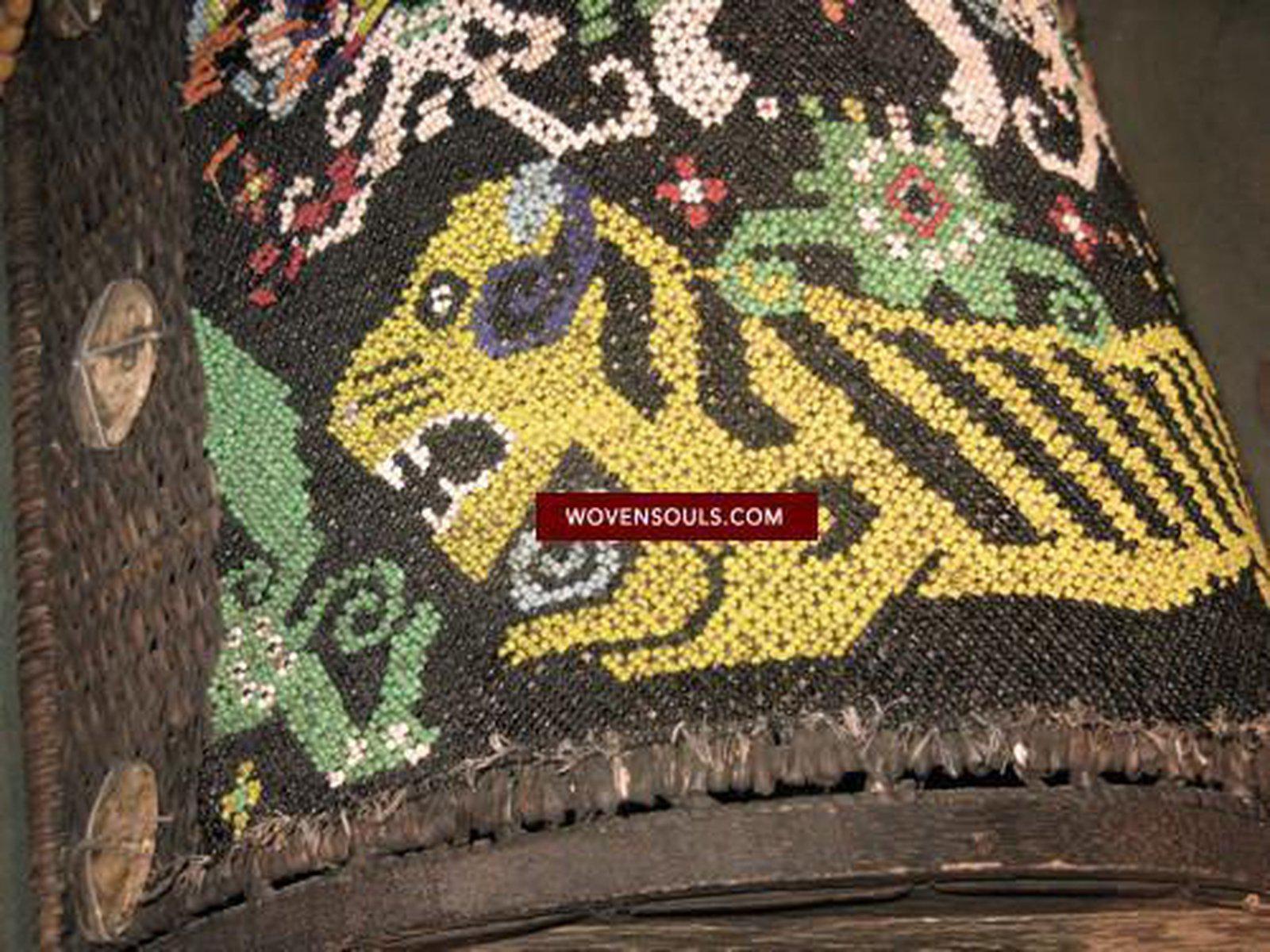 925 Old Borneo Baby Carrier Kalimantan-WOVENSOULS-Antique-Vintage-Textiles-Art-Decor