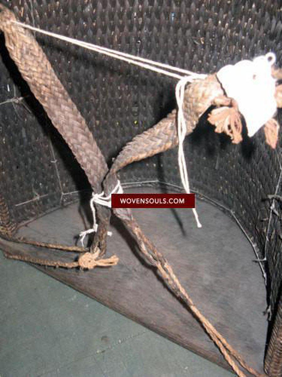 925 Old Borneo Baby Carrier Kalimantan-WOVENSOULS-Antique-Vintage-Textiles-Art-Decor