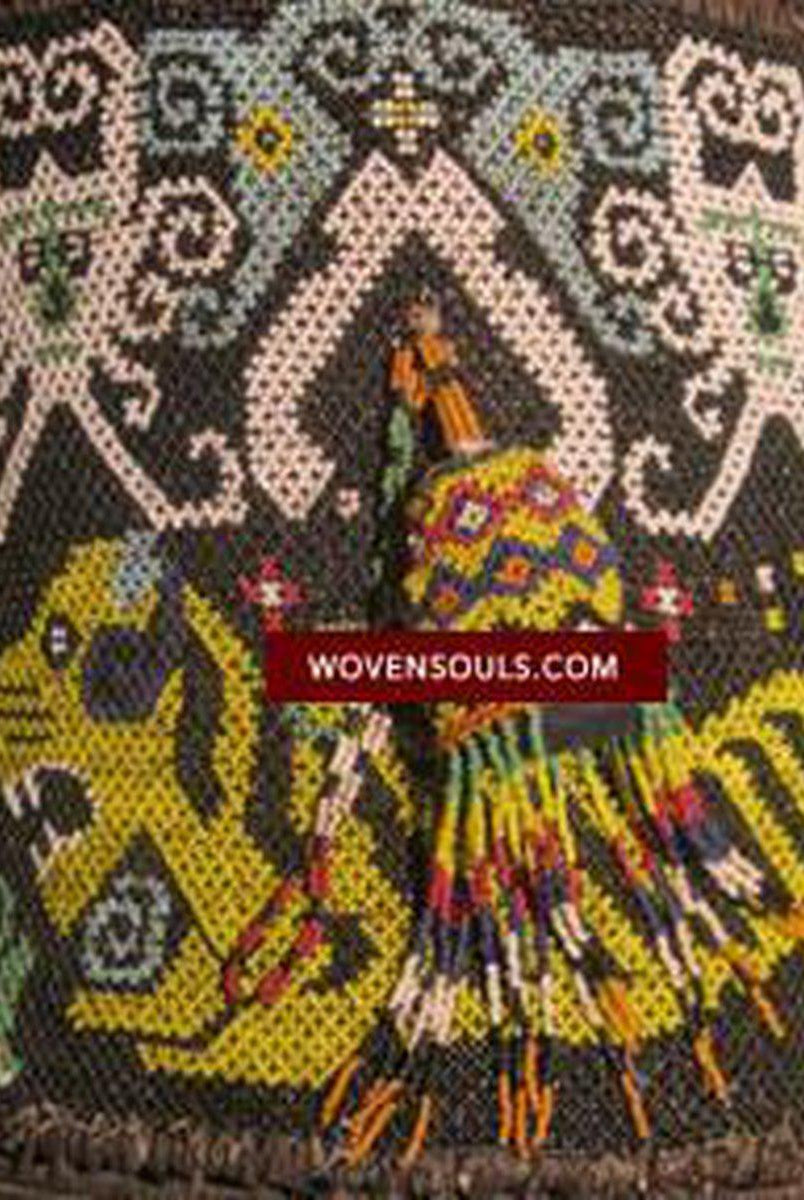 925 Old Borneo Baby Carrier Kalimantan-WOVENSOULS-Antique-Vintage-Textiles-Art-Decor