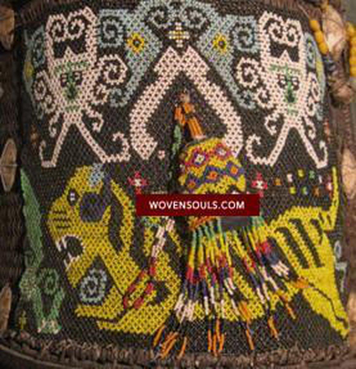 925 Old Borneo Baby Carrier Kalimantan-WOVENSOULS-Antique-Vintage-Textiles-Art-Decor