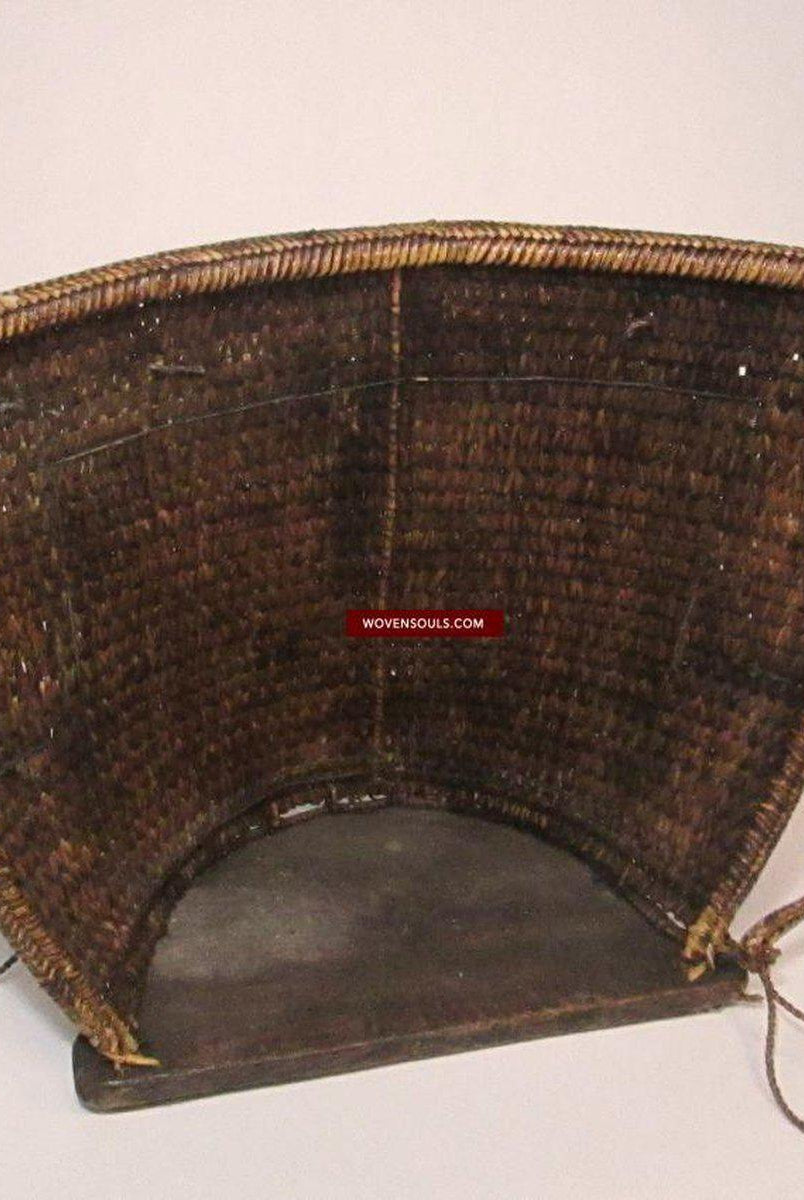 926 Vintage Borneo Dayak Baby Carrier-WOVENSOULS-Antique-Vintage-Textiles-Art-Decor
