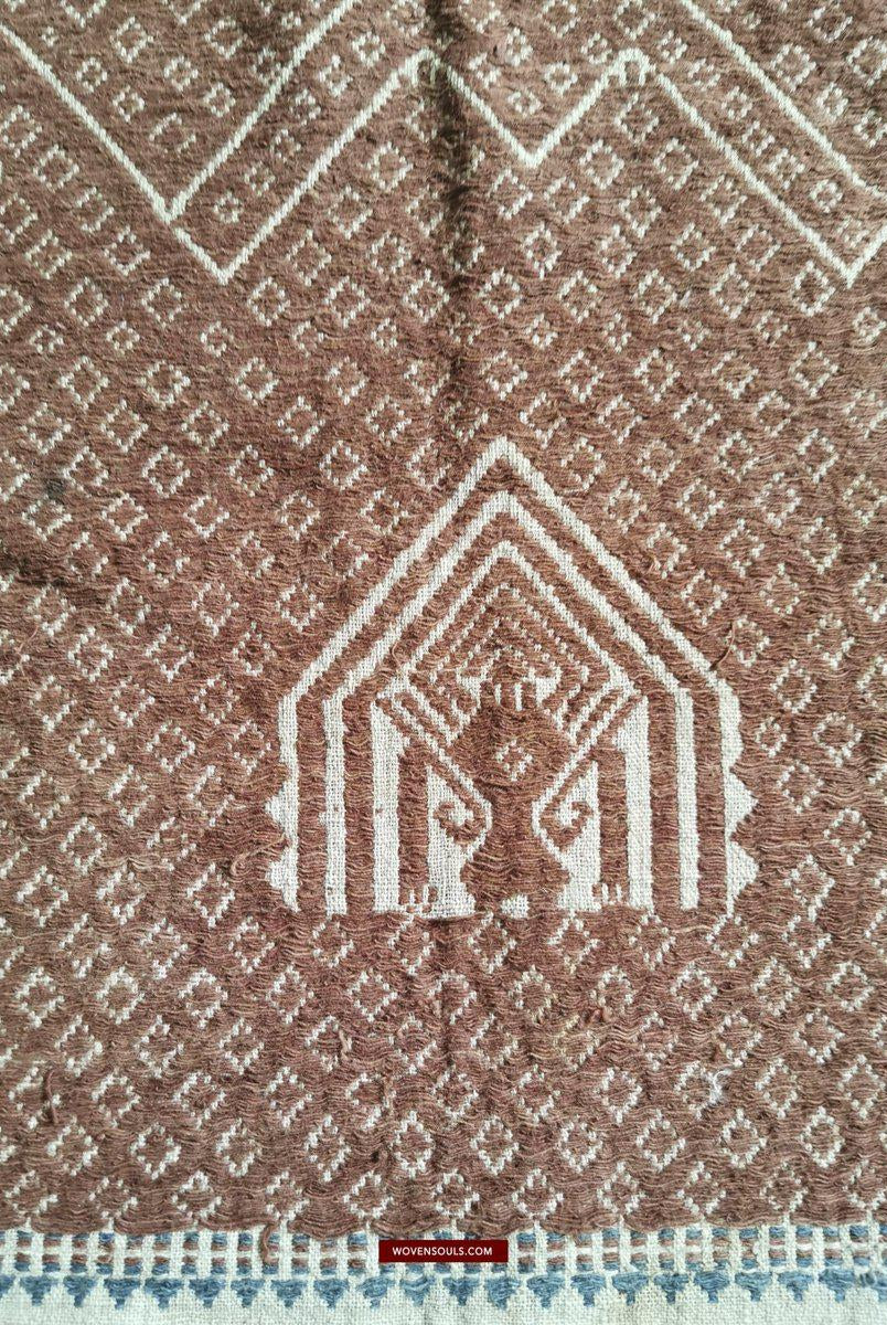 927 Rare Antique Tampan Ship cloth Sumatra Textile Art-WOVENSOULS-Antique-Vintage-Textiles-Art-Decor