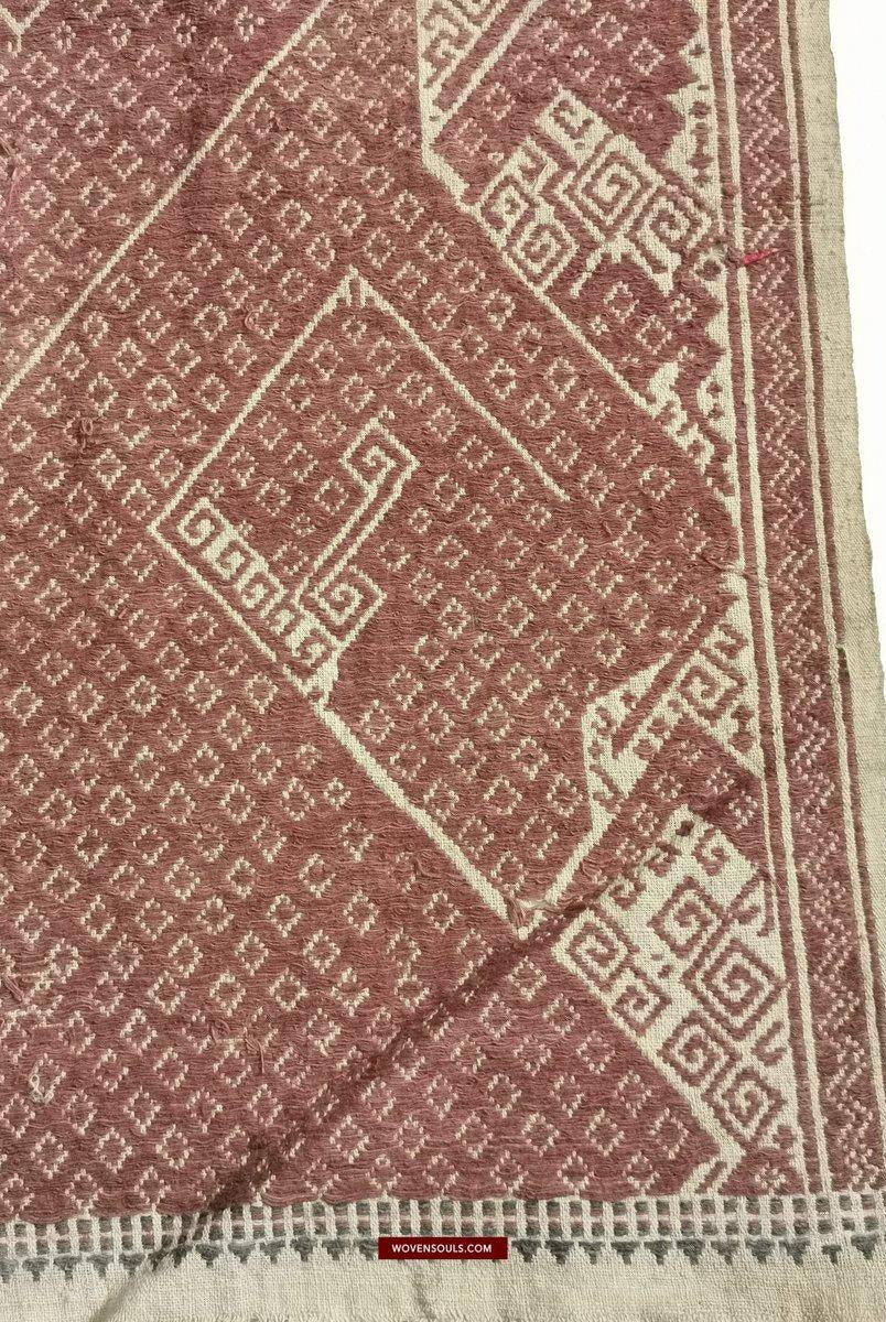 927 Rare Antique Tampan Ship cloth Sumatra Textile Art-WOVENSOULS-Antique-Vintage-Textiles-Art-Decor