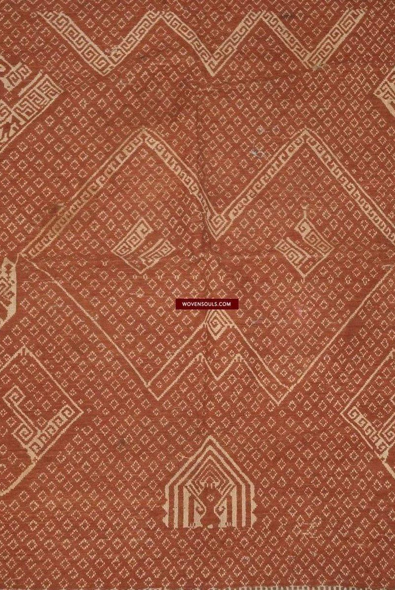 927 Rare Antique Tampan Ship cloth Sumatra Textile Art-WOVENSOULS-Antique-Vintage-Textiles-Art-Decor