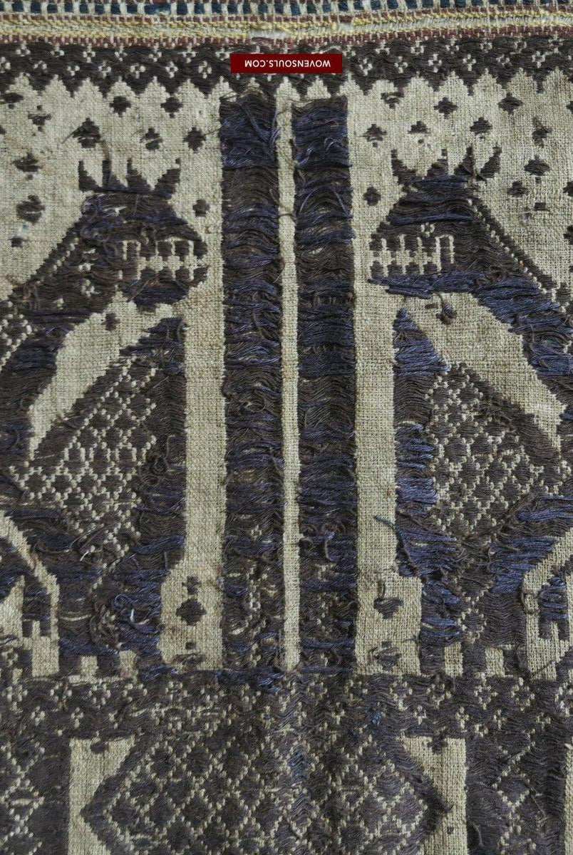 928 Antique Sumatra Tampan Shipcloth Textile Art - Brani-WOVENSOULS-Antique-Vintage-Textiles-Art-Decor