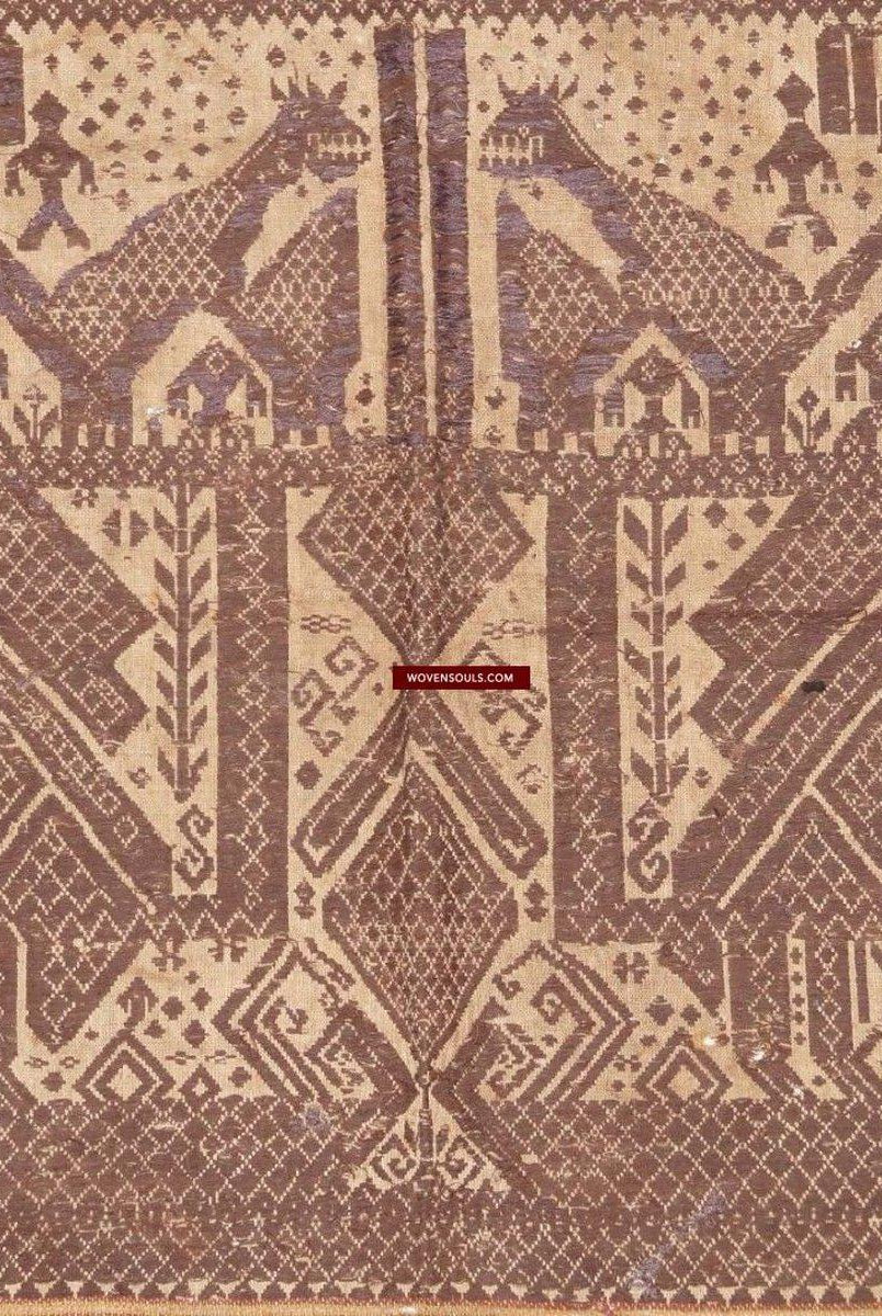 928 Antique Sumatra Tampan Shipcloth Textile Art - Brani-WOVENSOULS-Antique-Vintage-Textiles-Art-Decor