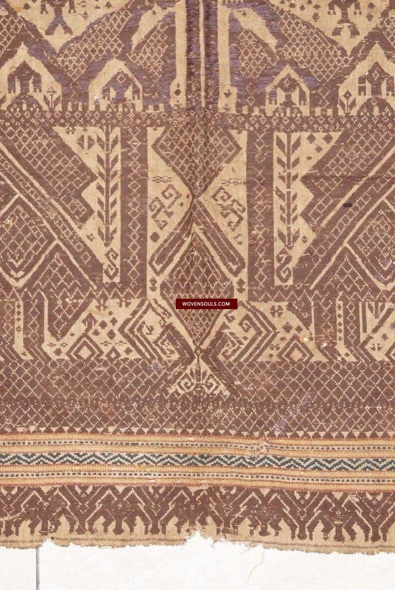 928 Antique Sumatra Tampan Shipcloth Textile Art - Brani-WOVENSOULS-Antique-Vintage-Textiles-Art-Decor
