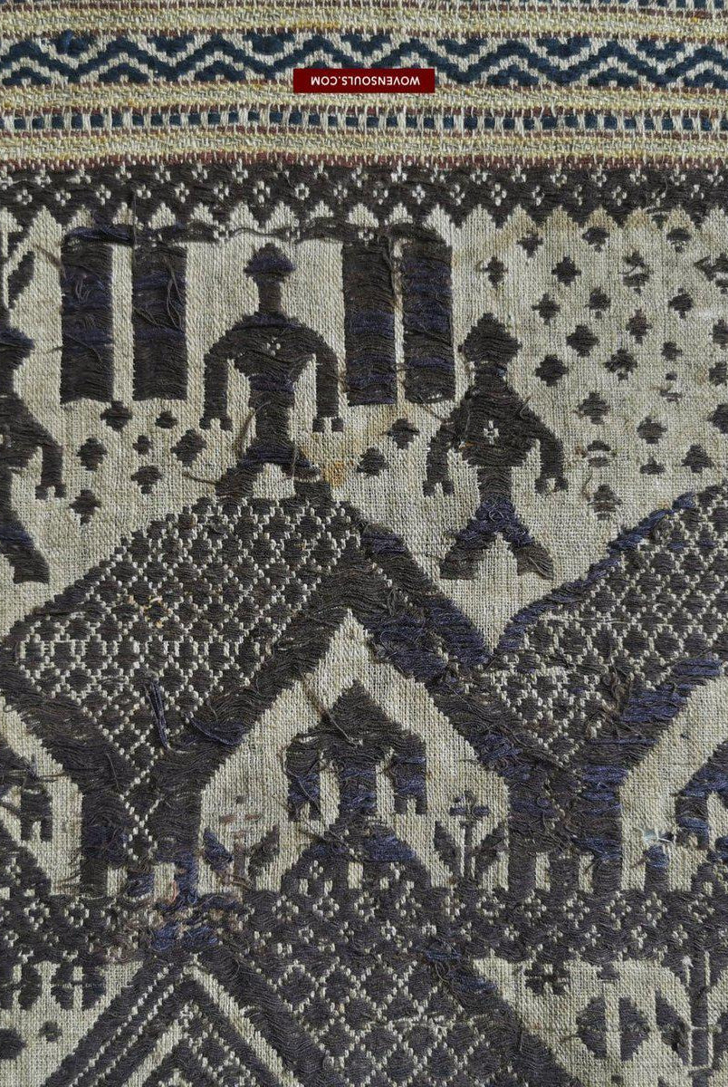 928 Antique Sumatra Tampan Shipcloth Textile Art - Brani-WOVENSOULS-Antique-Vintage-Textiles-Art-Decor