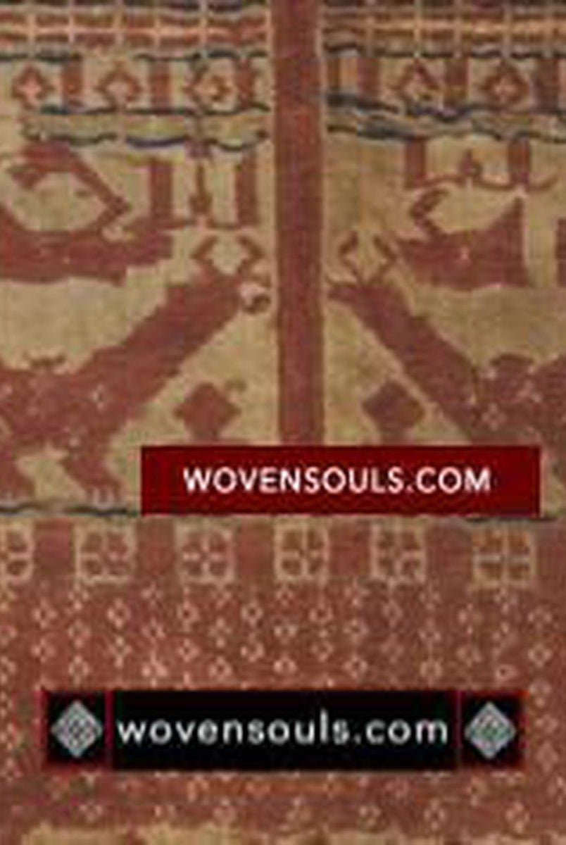 929 Superb Antique Semangka Tampan Shipcloth Sumatra Textile - 1700s-WOVENSOULS-Antique-Vintage-Textiles-Art-Decor