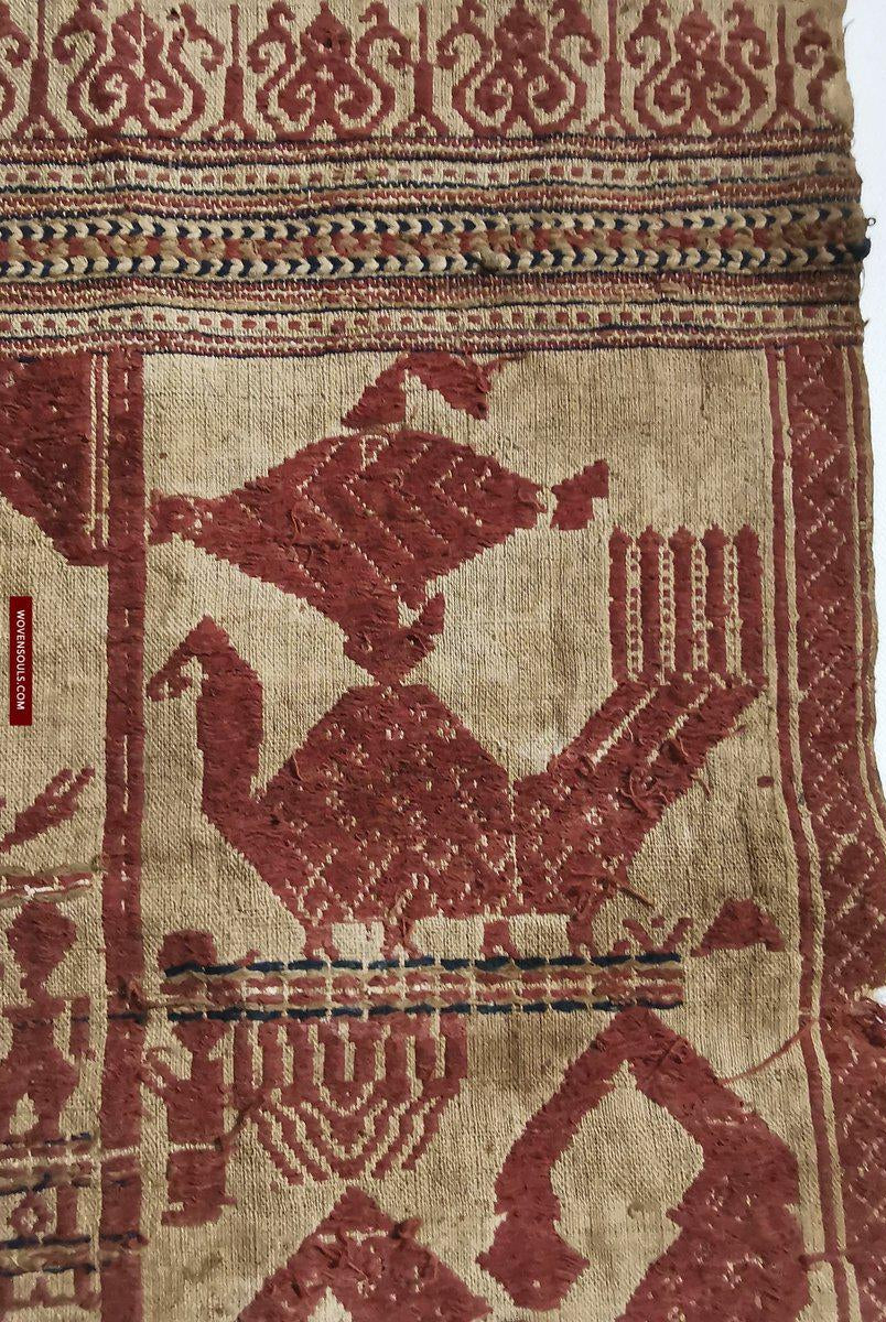 929 Superb Antique Semangka Tampan Shipcloth Sumatra Textile - 1700s-WOVENSOULS-Antique-Vintage-Textiles-Art-Decor