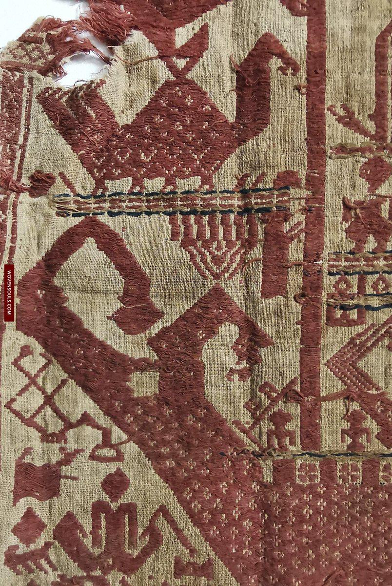 929 Superb Antique Semangka Tampan Shipcloth Sumatra Textile - 1700s-WOVENSOULS-Antique-Vintage-Textiles-Art-Decor
