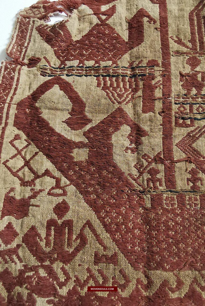 929 Superb Antique Semangka Tampan Shipcloth Sumatra Textile - 1700s-WOVENSOULS-Antique-Vintage-Textiles-Art-Decor