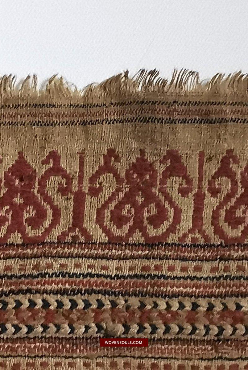 929 Superb Antique Semangka Tampan Shipcloth Sumatra Textile - 1700s-WOVENSOULS-Antique-Vintage-Textiles-Art-Decor