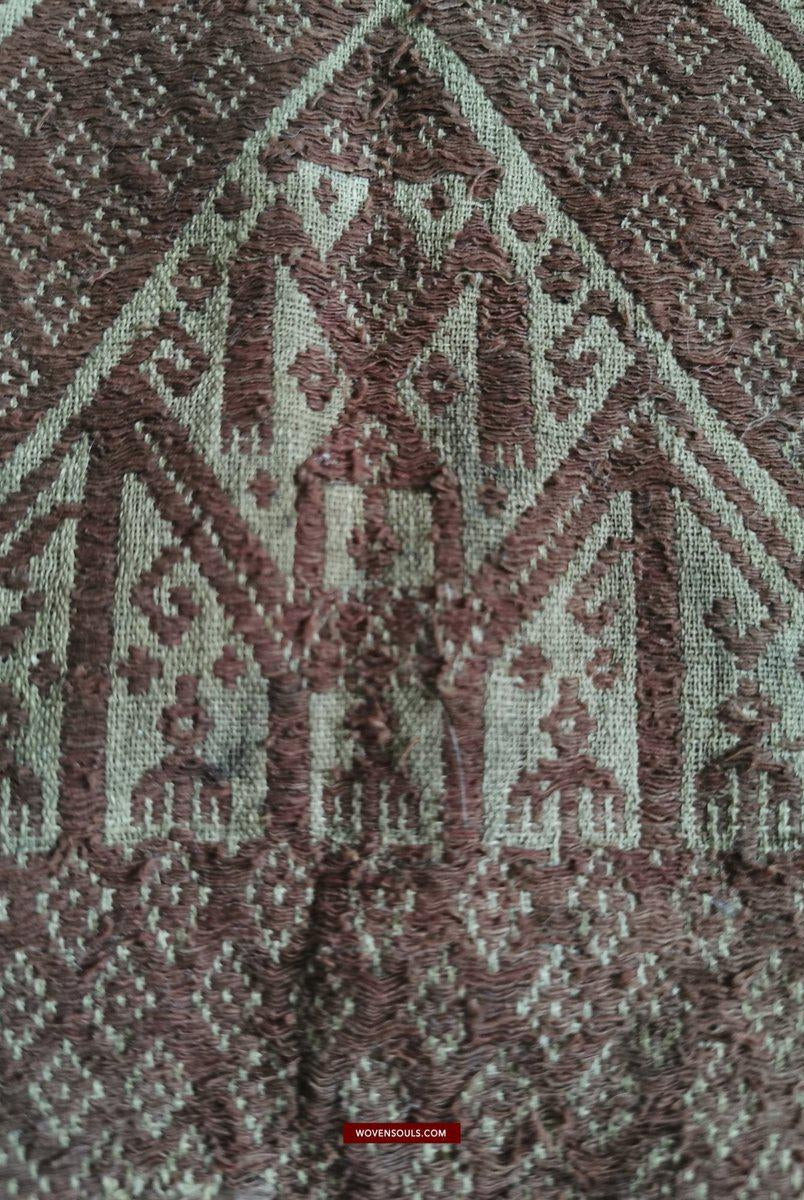 930 Antique Sumatra Tampan Ship cloth Textile Weaving-WOVENSOULS-Antique-Vintage-Textiles-Art-Decor