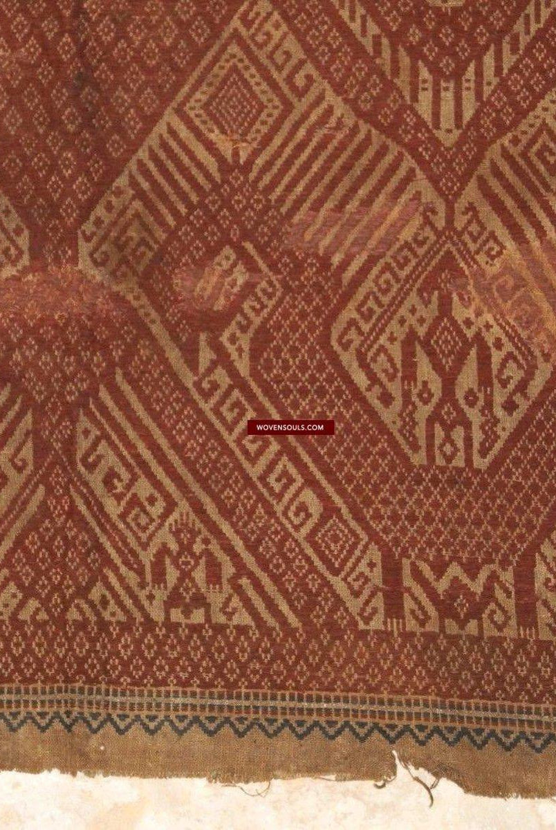 930 Antique Sumatra Tampan Ship cloth Textile Weaving-WOVENSOULS-Antique-Vintage-Textiles-Art-Decor
