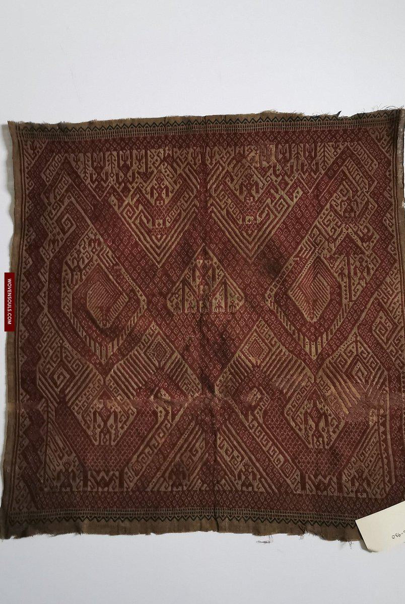 930 Antique Sumatra Tampan Ship cloth Textile Weaving-WOVENSOULS-Antique-Vintage-Textiles-Art-Decor
