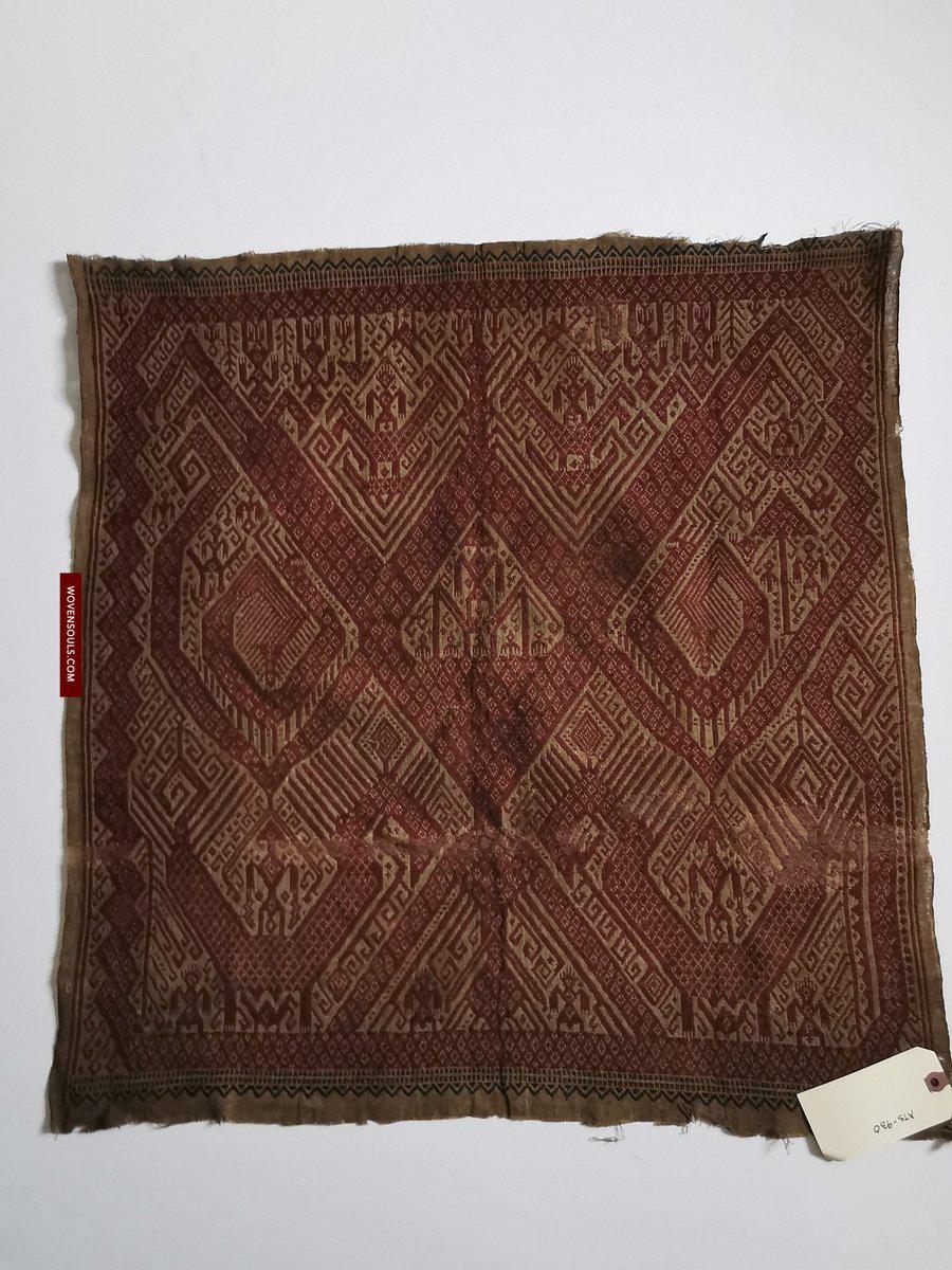 930 Antique Sumatra Tampan Ship cloth Textile Weaving-WOVENSOULS-Antique-Vintage-Textiles-Art-Decor