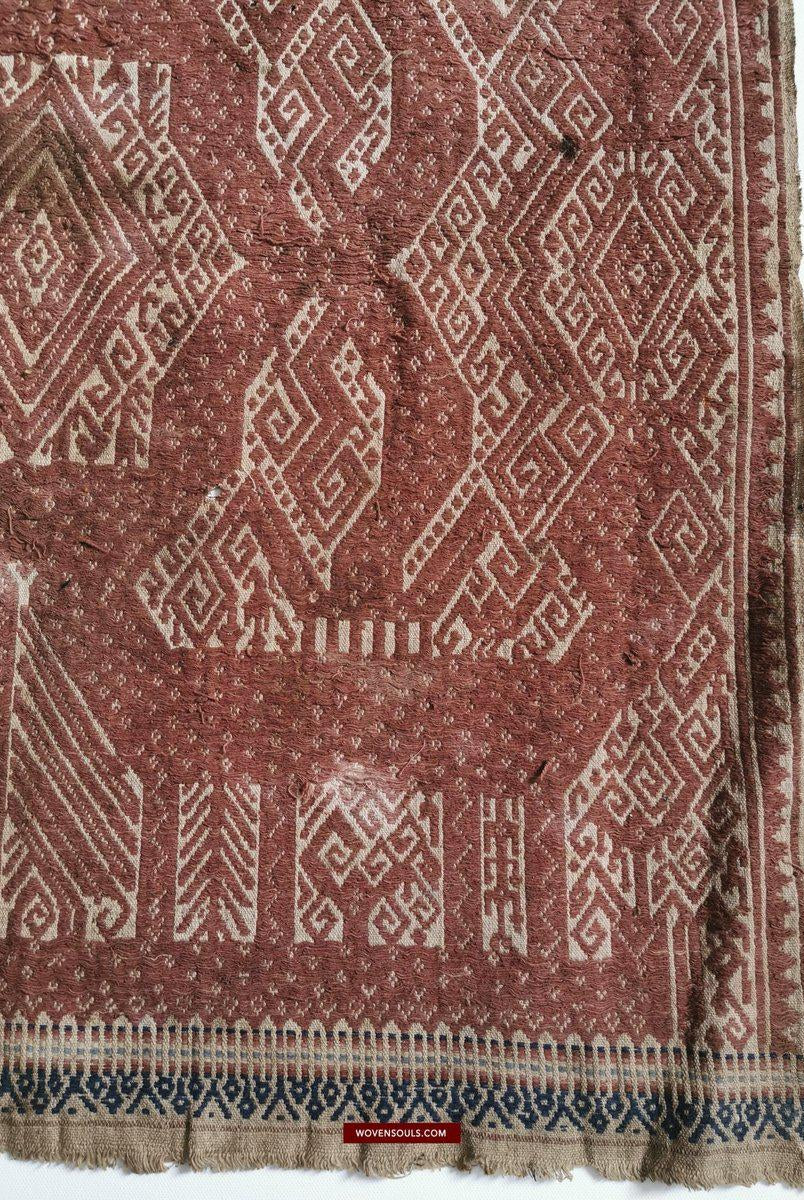 931 Antique SUmatran Tampan Shipcloth Textile-WOVENSOULS-Antique-Vintage-Textiles-Art-Decor