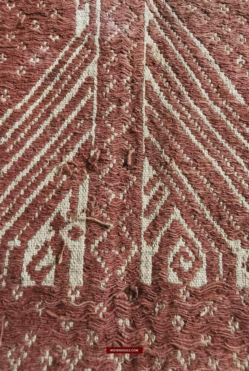 931 Antique SUmatran Tampan Shipcloth Textile-WOVENSOULS-Antique-Vintage-Textiles-Art-Decor