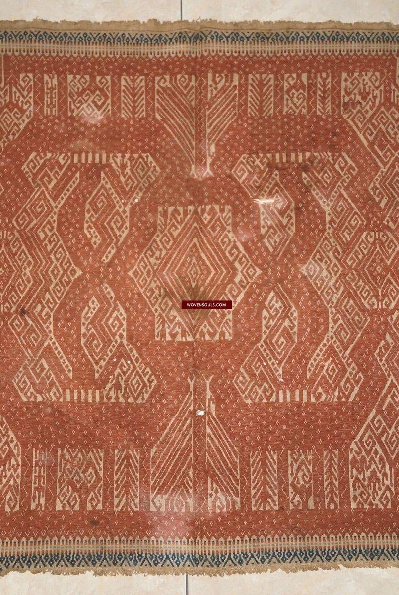 931 Antique SUmatran Tampan Shipcloth Textile-WOVENSOULS-Antique-Vintage-Textiles-Art-Decor