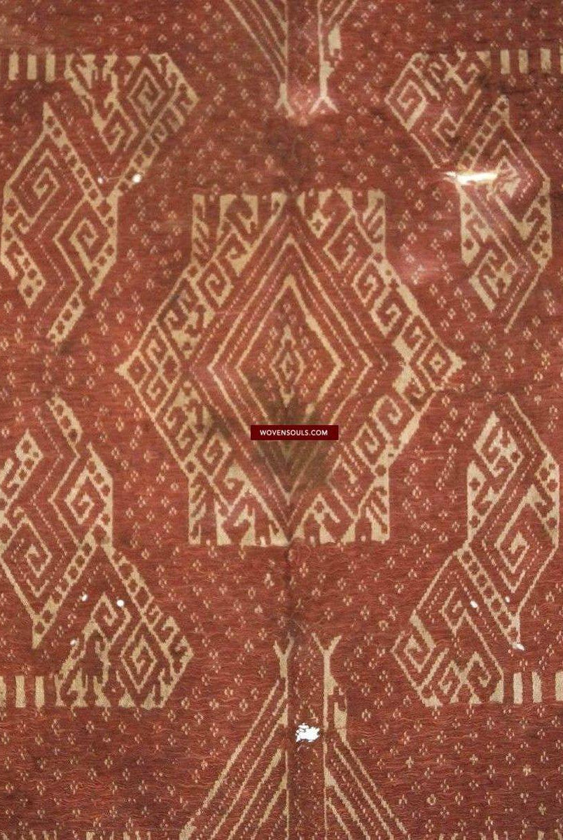 931 Antique SUmatran Tampan Shipcloth Textile-WOVENSOULS-Antique-Vintage-Textiles-Art-Decor