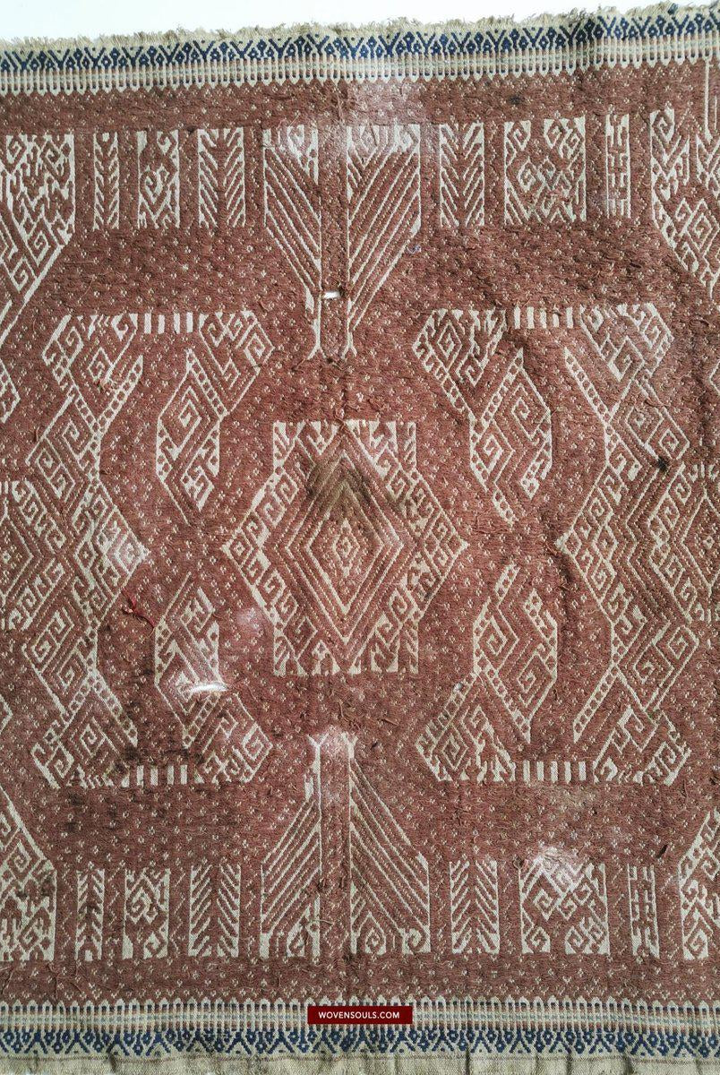 931 Antique SUmatran Tampan Shipcloth Textile-WOVENSOULS-Antique-Vintage-Textiles-Art-Decor