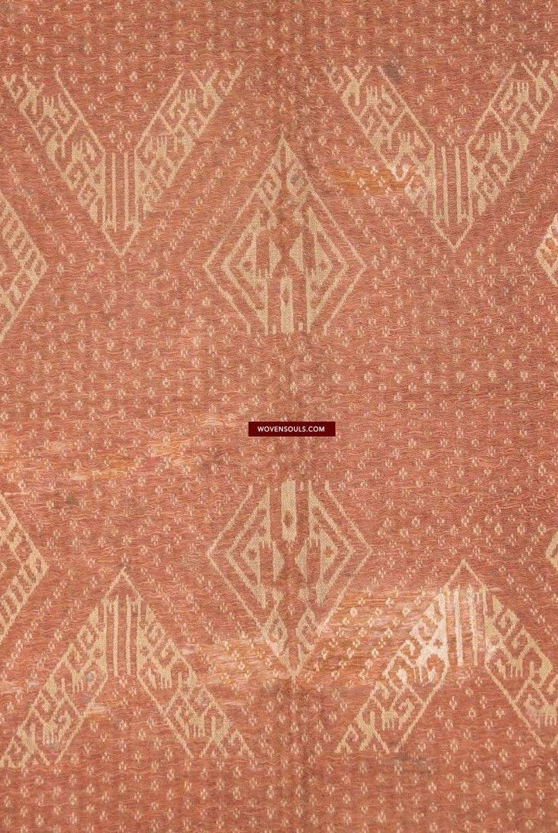 932 Antique Sumatra Tampan Shipcloth Textile Weaving-WOVENSOULS-Antique-Vintage-Textiles-Art-Decor
