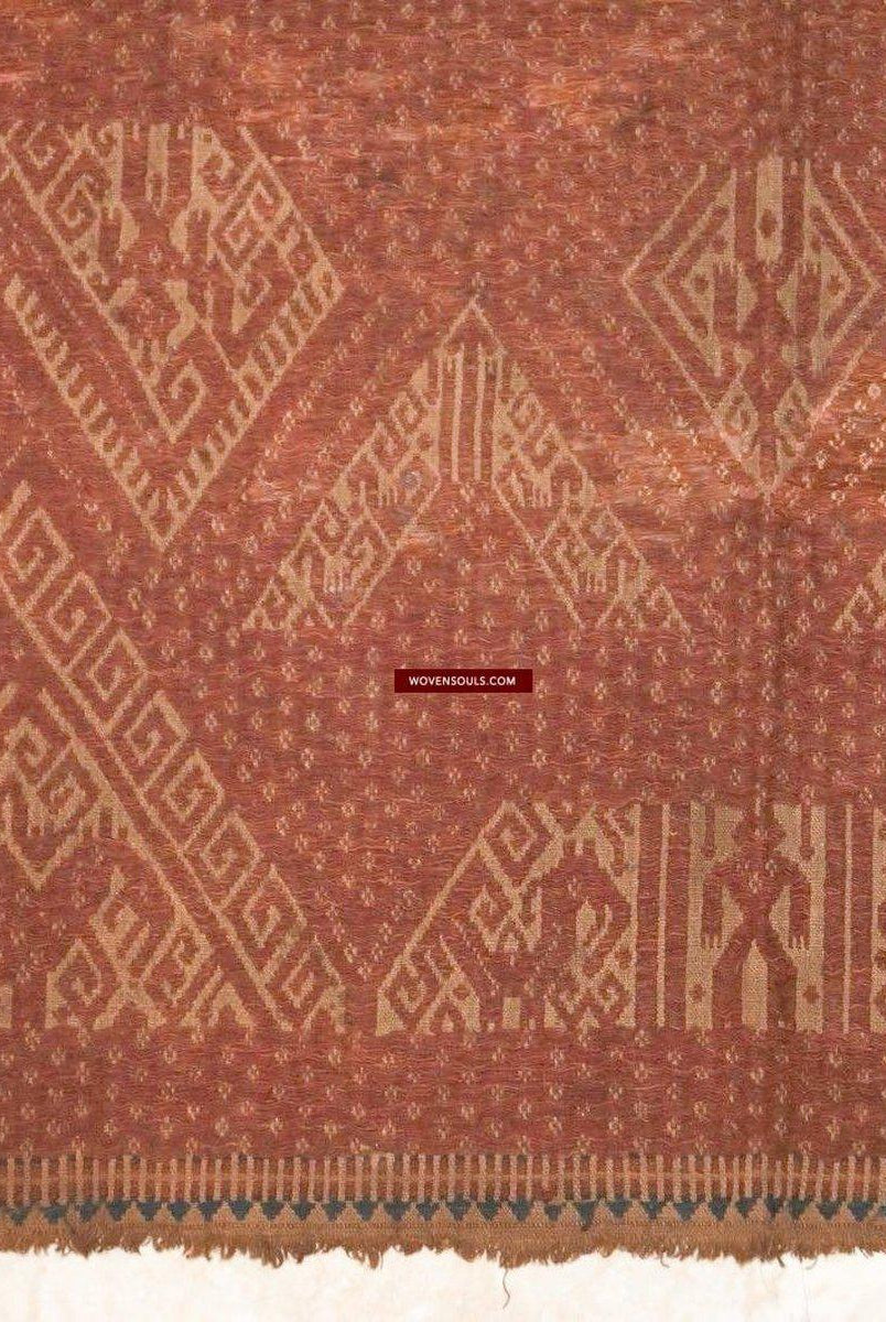 932 Antique Sumatra Tampan Shipcloth Textile Weaving-WOVENSOULS-Antique-Vintage-Textiles-Art-Decor