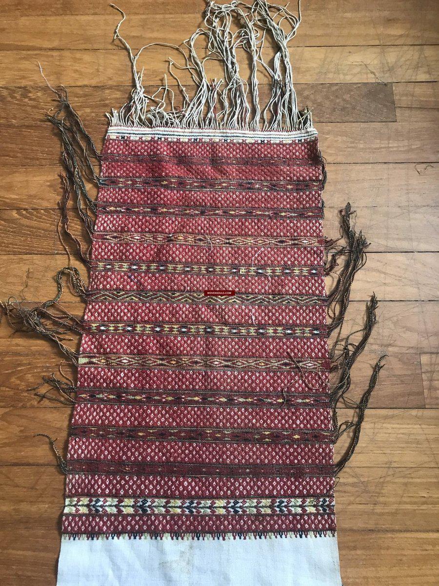 948 Old Hilltribe Tribal Textile Head / Shoulder Cloth-WOVENSOULS-Antique-Vintage-Textiles-Art-Decor