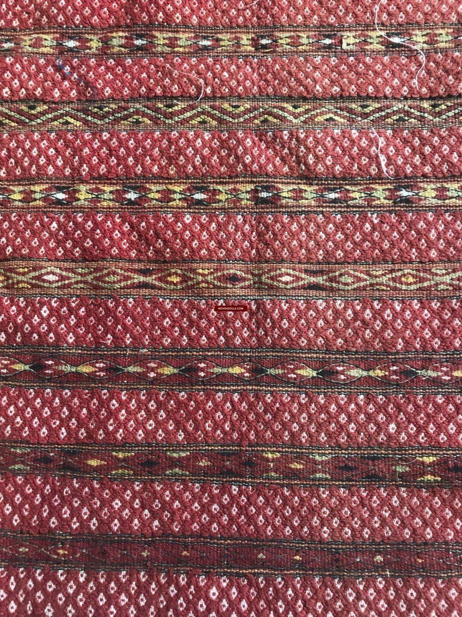 948 Old Hilltribe Tribal Textile Head / Shoulder Cloth-WOVENSOULS-Antique-Vintage-Textiles-Art-Decor